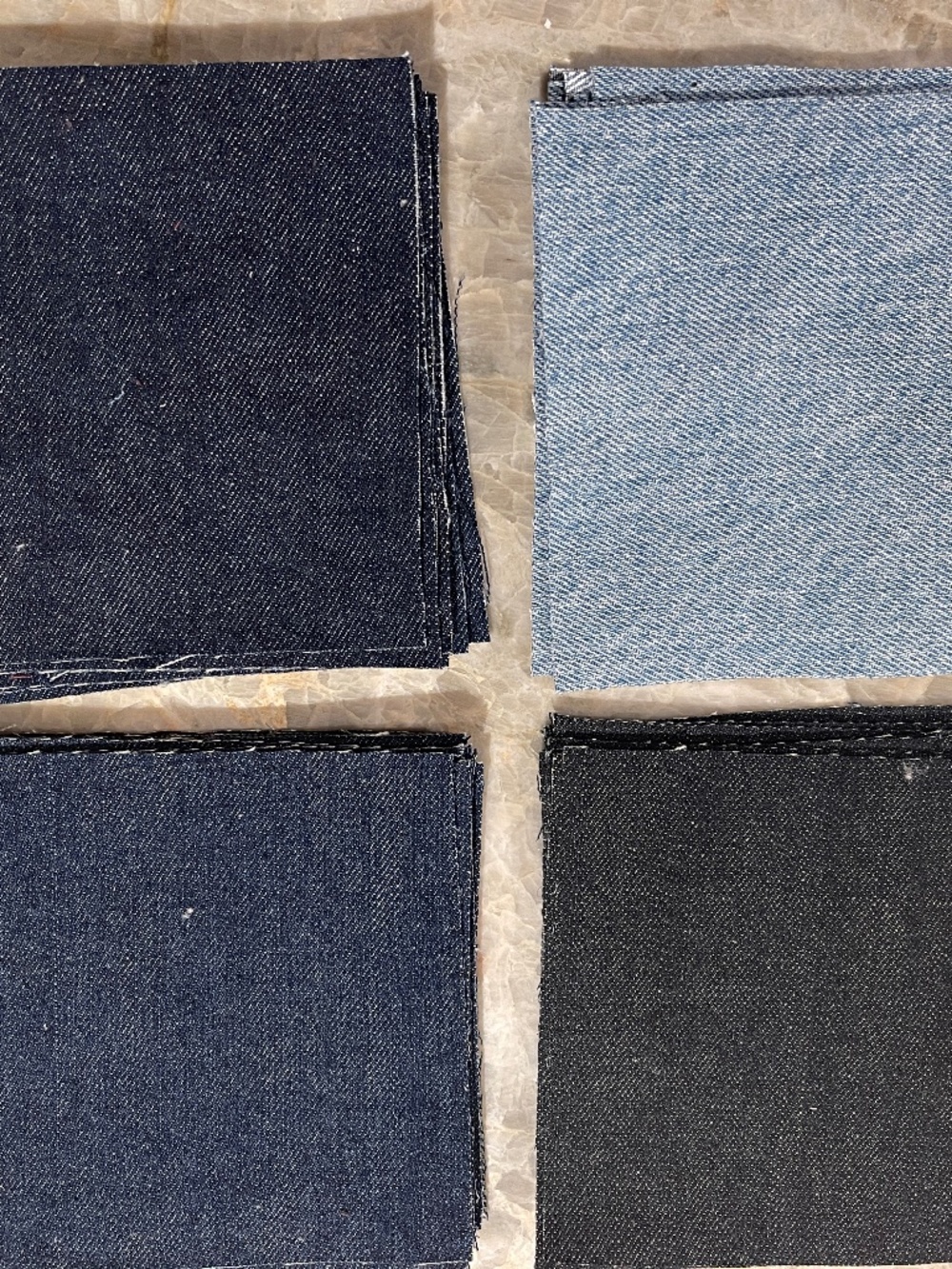 40 Precut 5" Quilt Squares Assorted Fabric Charm Pack Denim